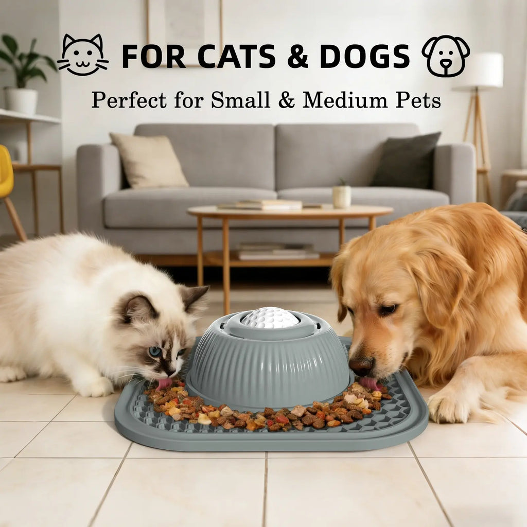 Dog Slow Feeder Licking Bowl, Multi-Functional for Solid/Liquid Snacks, Non-Slip Bone Soup Lickiing Bowl, 3/4 Cup Yogurt Puppy Toy, Feeding, Slow Feeder Bowls