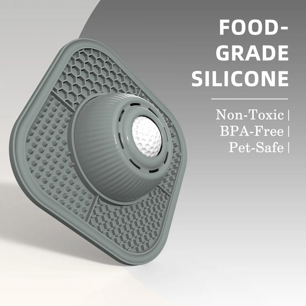 Dog Slow Feeder Licking Bowl, Multi-Functional for Solid/Liquid Snacks, Non-Slip Bone Soup Lickiing Bowl, 3/4 Cup Yogurt Puppy Toy, Feeding, Slow Feeder Bowls