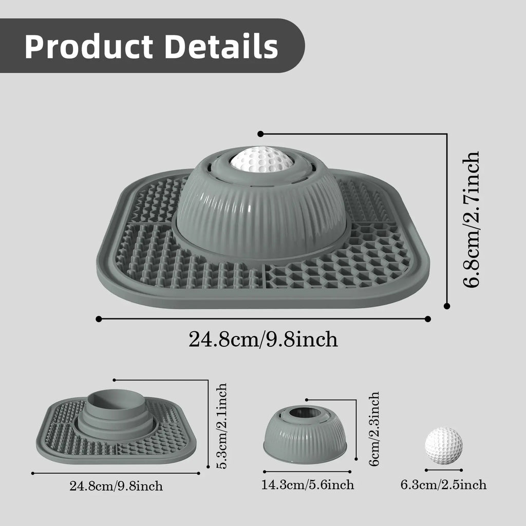 Dog Slow Feeder Licking Bowl, Multi-Functional for Solid/Liquid Snacks, Non-Slip Bone Soup Lickiing Bowl, 3/4 Cup Yogurt Puppy Toy, Feeding, Slow Feeder Bowls